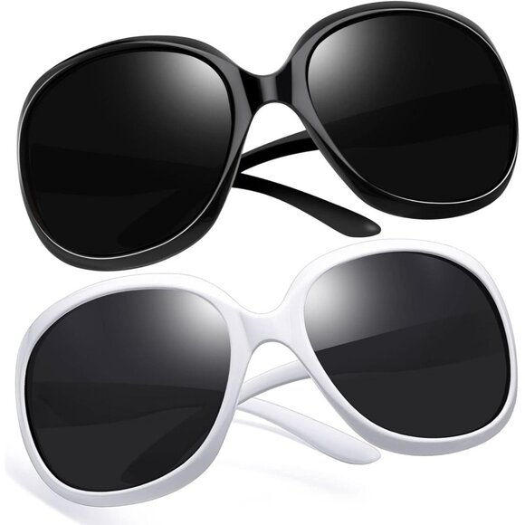 Accessories - Women's black White/Black Trendy Polarized Driving Sun Glasses UV Protective